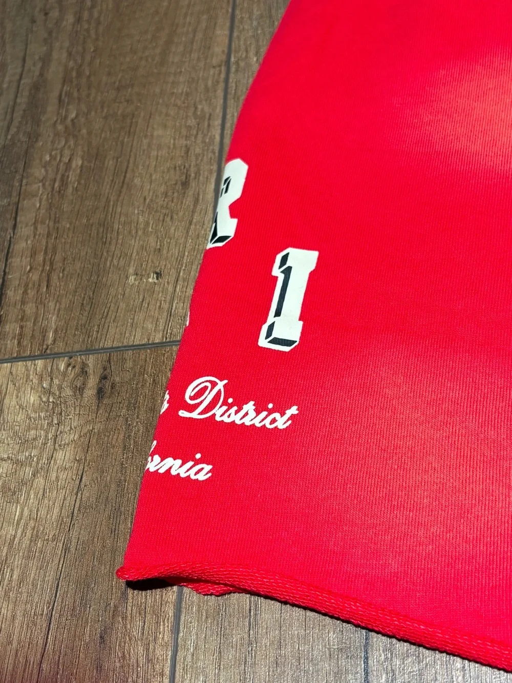 Amiri Mens Red Spotted Shorts White Logo Drawstring Shorts Brand New